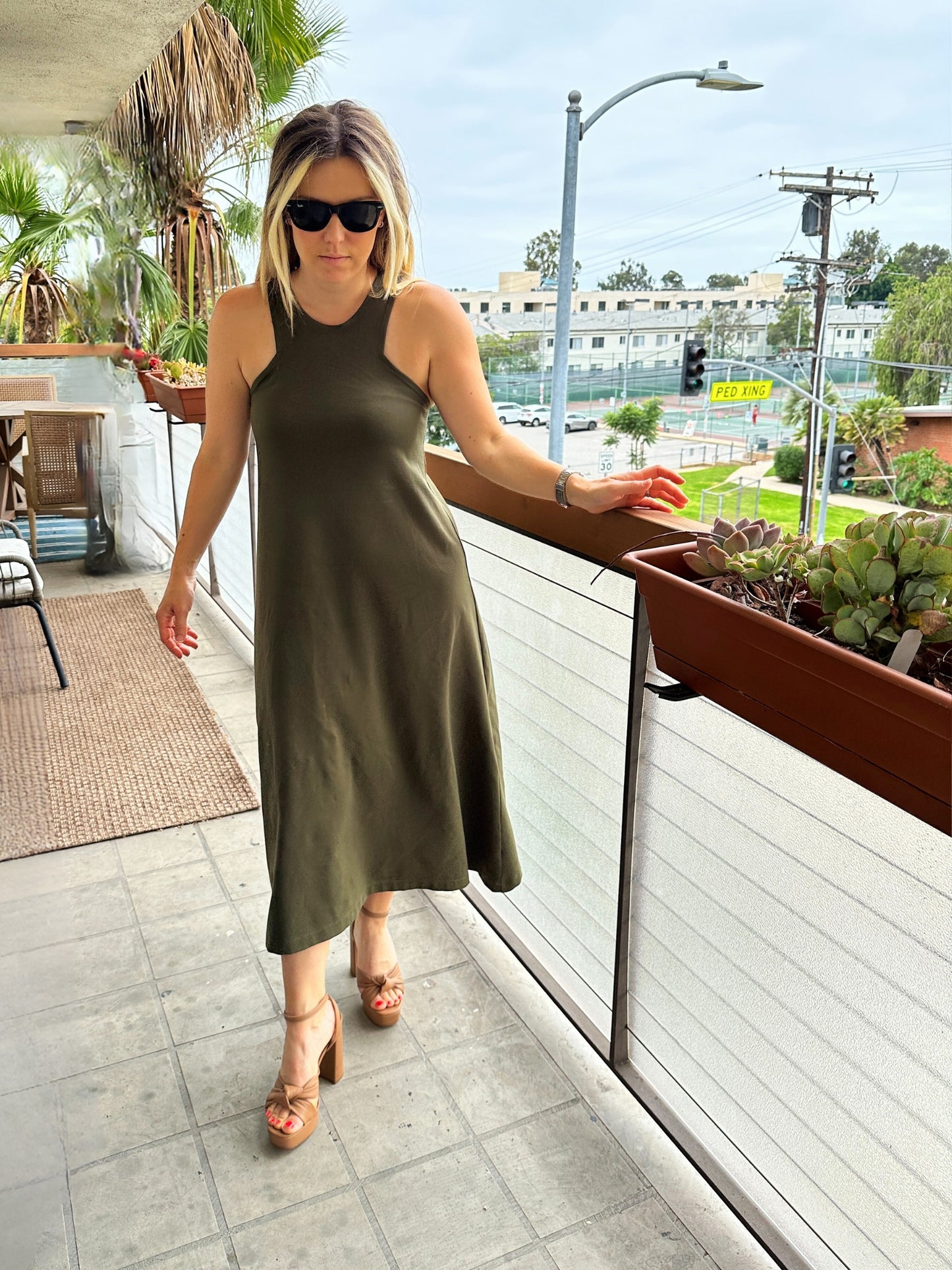 Swing Dress Olive