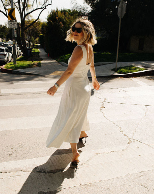 Twirl Dress in Cream
