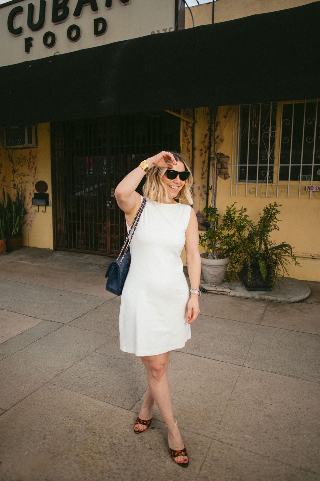 Love Boat Mini Dress in Cream